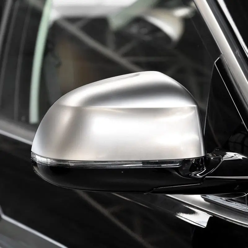 

For BMW X3 G01 2018 2019 Chrome matte/gray Car Side Wing Rearview Rear View Mirror Caps Case Shell Replacement Cover Trim 2pcs
