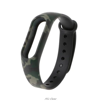 

Smart Wrist Camouflage TPU Wristband Bracelet Strap Replacement For Xiaomi MI Band 2 Smart Watch