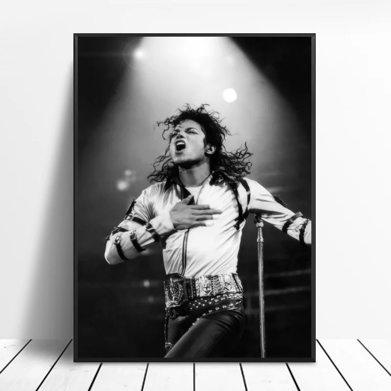 

Michael Jackson Silk Fabric Poster And Print Wall Art Picture Painting Home Decor