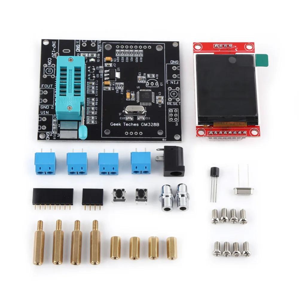 

LCD GM328B Transistor Tester Diode ESR Meter PWM Square Wave Generator with Case