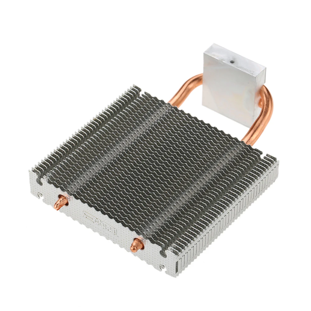 وحدة المعالجة المركزية برودة HB-802 2 Heatpipes المبرد مبادل حراري من الألومنيوم اللوحة/نورثبريدج مسند تبريد للاب توب مدمج به مكبر صوت دعم 80 مللي متر...