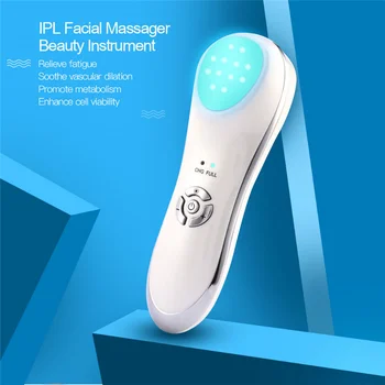 

LED Photon Therapy Beauty Device IPL Ultrasonic Facial Massager Face Scrubber Anti-Aging Wrinkle Acne Removal Skin Care Tool 35