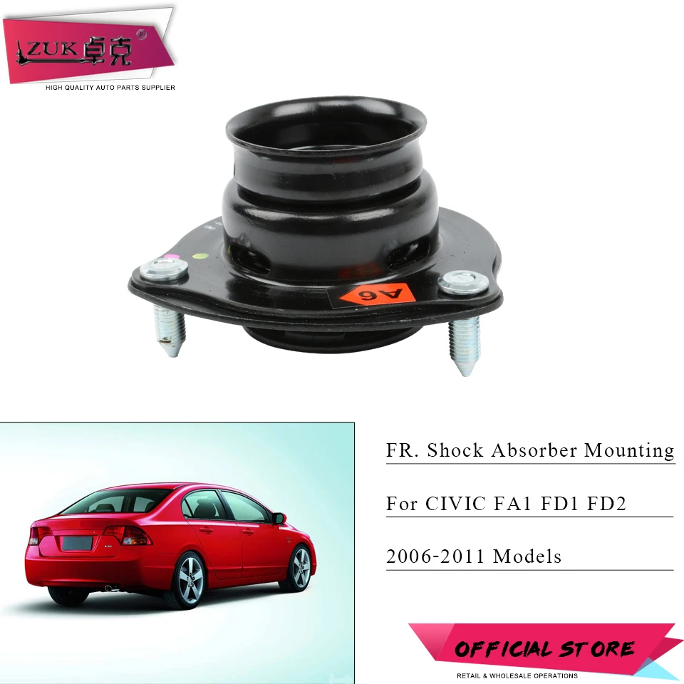 

ZUK Front Shock Absorber Rubber Mounting For HONDA CIVIC FA1 FD1 FD2 2006 2007 2008 2009 2010 2011 OE# 51920-SVB-A03 Left=Right