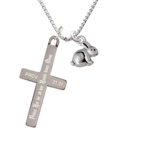 Mini Bunny - Praise Her - Cross Necklace (1)