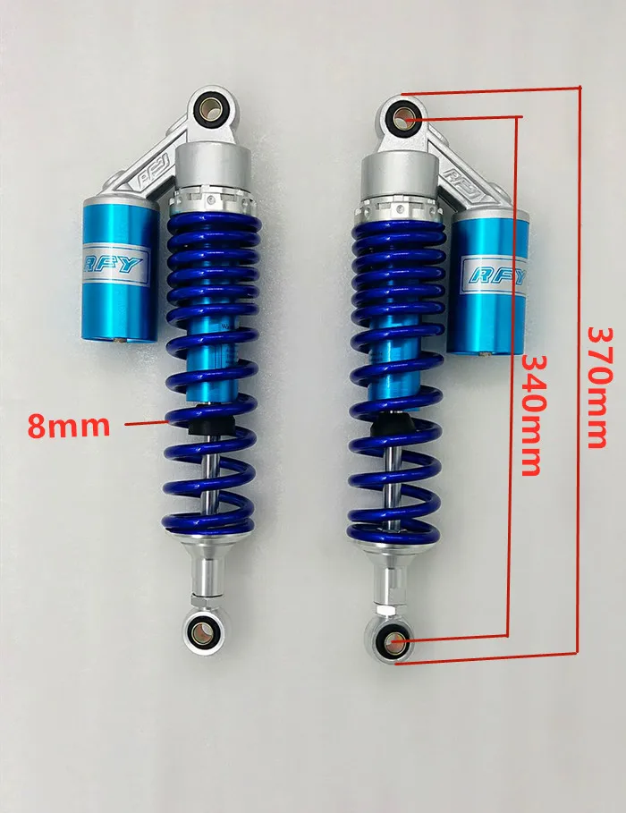 RFY 340 мм 8 мм пружинный мотоциклетный амортизатор для Honda KAWASAKI ZL1000 Yamaha VMAX V-MAX 1200 BMW R100 R75/5 2 шт