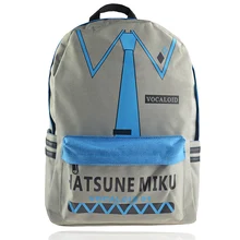 Hatsune Miku Cartoo холщовые рюкзаки с рисунком на плечах рюкзаки для колледжа Мику логотип Ежедневный отдых японская сумка