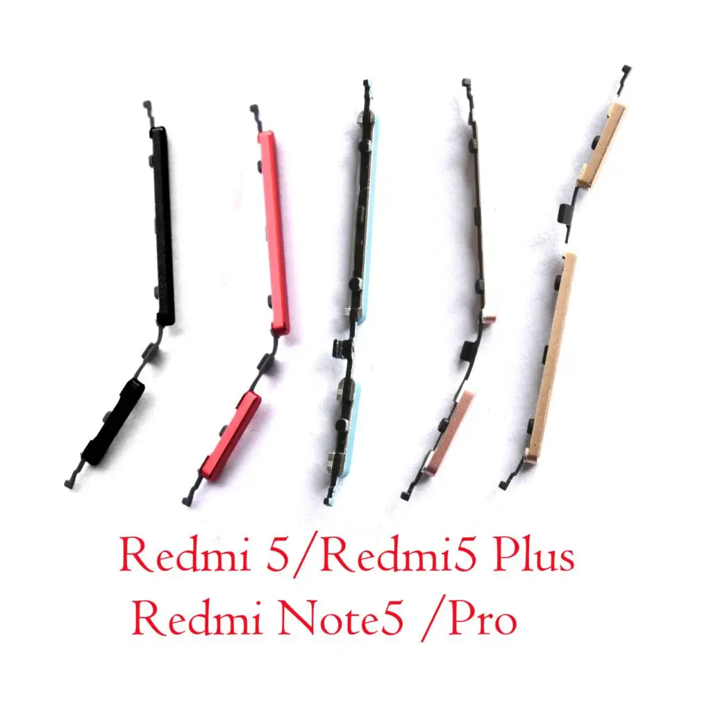 

New Original Power On Off Button + Volume Button Side Button For xiaomi Redmi 5 plus Note 5/pro Dual AI camera Redmi5 Note5