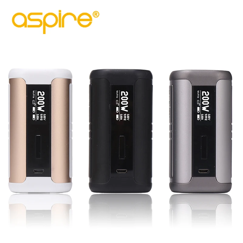 Online Elektronische Zigarette Mods Aspire Speeder 200W Box Mod Vape Mod Fit Athos Tank 510 Gewinde Ohne 18650 Batterie e zigaretten mod