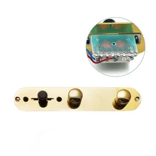 1 unid oro cargado Placa de control precableado interruptor para Fender Telecaster Guitarras