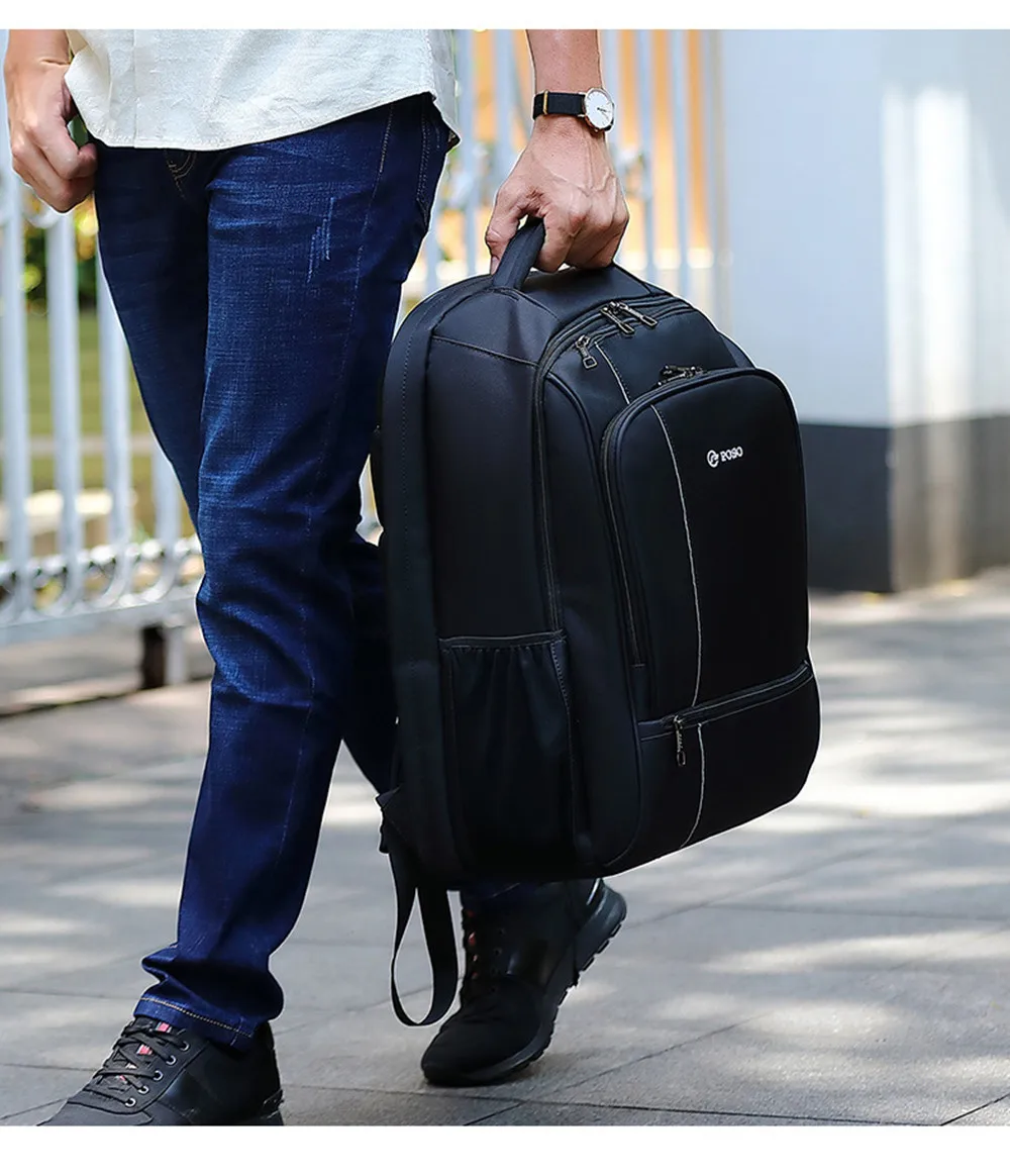 POSO рюкзак 17 дюймов рюкзак для ноутбука Большой Вместительный рюкзак Открытый Водонепроницаемый Бизнес Рюкзак Противоугонный рюкзак