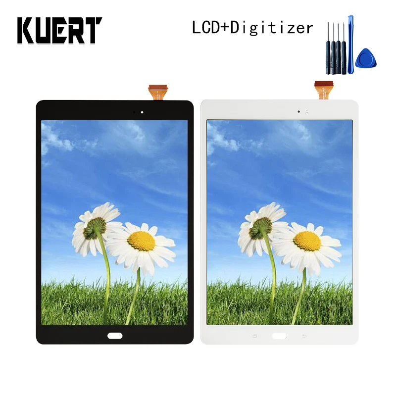 For Samsung Galaxy Tab A 9.7 SM-T550 T550N T555 Panel LCD Combo Touch Screen Digitizer Glass LCD Display Assembly Parts Tool For Samsung Galaxy Tab A 9.7 SM-T550 T550N T555 Panel LCD Combo Touch Screen Digitizer Glass LCD Display Assembly Parts Tool