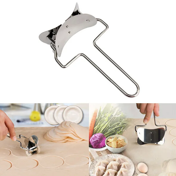 

Stainless Steel Dough Press Dumpling Maker Mould Pie Ravioli Cooking Pastry Tools Circle Dumpling Wraper Cutter Making Machine