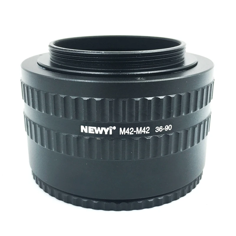 

NEWYI M42-M42 Mount Lens Adjustable Focusing Helicoid 36-90Mm Macro Extension Adapter camera Lens Converter Adapter Ring