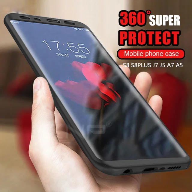 

EFFLE 360 Degree Phone Cases For Samsung S7 Edge Case S8 Plus Shockproof Cover Hard Armor for Samsung Galaxy J3 J5 A3 2016 Case