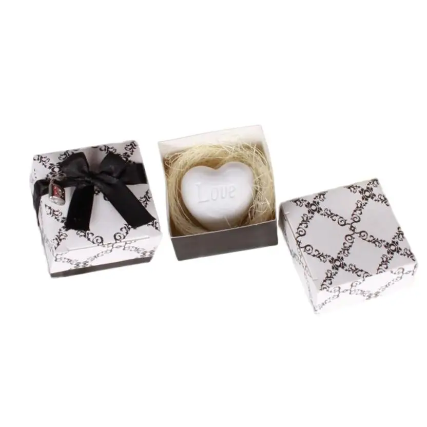 Ручной работы любовь в форме сердца дизайн мыло для ванной Свадебная вечеринка подарок на день Святого Валентина Прямая поставка F914