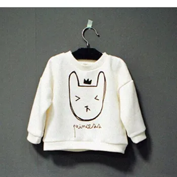 

Autumn And Winter Girl Lovely Leisure Children's Garment Long Sleeve O-neck T-shirt