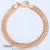 585 Rose Gold Curb Snail Foxtail Venetian Link Chains Bracelets for Women & Men 7