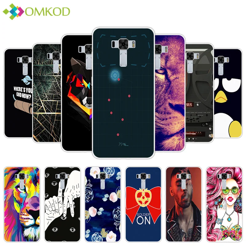

for Asus Zenfone 3 Laser ZC551KL Wallpapers Cover Soft TPU Silicone Fundas Coque For Asus ZC 551KL Capa ZC551 KL Phone Cases
