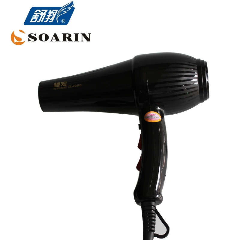 SOARIN High Power Hair Dryer Black AC Motor Professional Hairdryer Blow