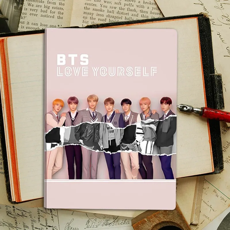 

Bangtan boys Love Yourself Answer Notebook Album Cover Poster Note Book JIN V JIMIN SUGA Star Diary Planner students Stationary