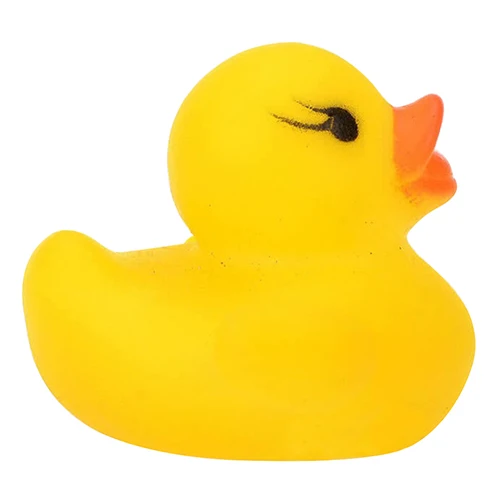 10 Pcs Creative Baby Kid Bath Time Duck Toys Yellow Soft Plastic Ducks
