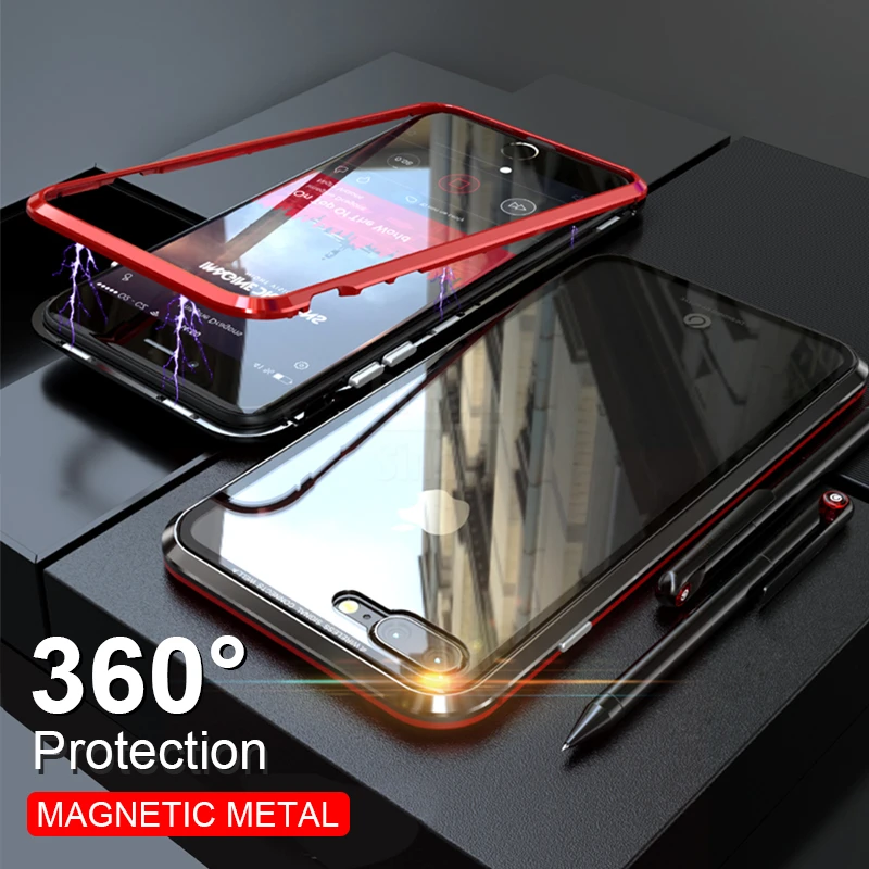 

Luxury 360 Protector Magnet Case On The For IPhone 7 6 6s 8 Plus Phone Case Cover For IPhone 6 6s 8 7 Plus Shockproof Case