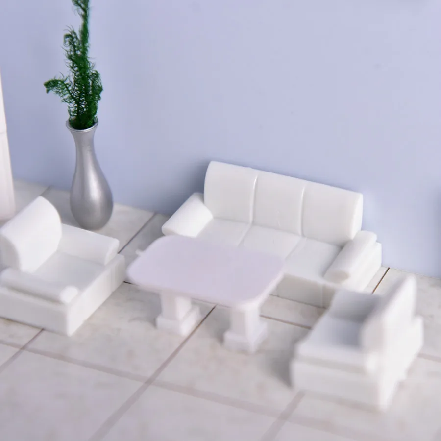 10 компл./лот 1/75 1/50 архитектура Пластик весы белый модель диван для модели здания Наборы игрушка или Крытый дизайн хобби maker