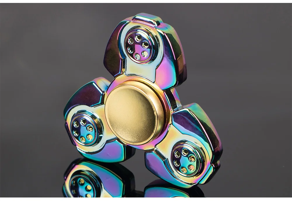 Новые яркие Непоседа игрушки ручной Spinner вращения долгое время для аутизма и СДВГ для детей и взрослых Смешные анти стресс