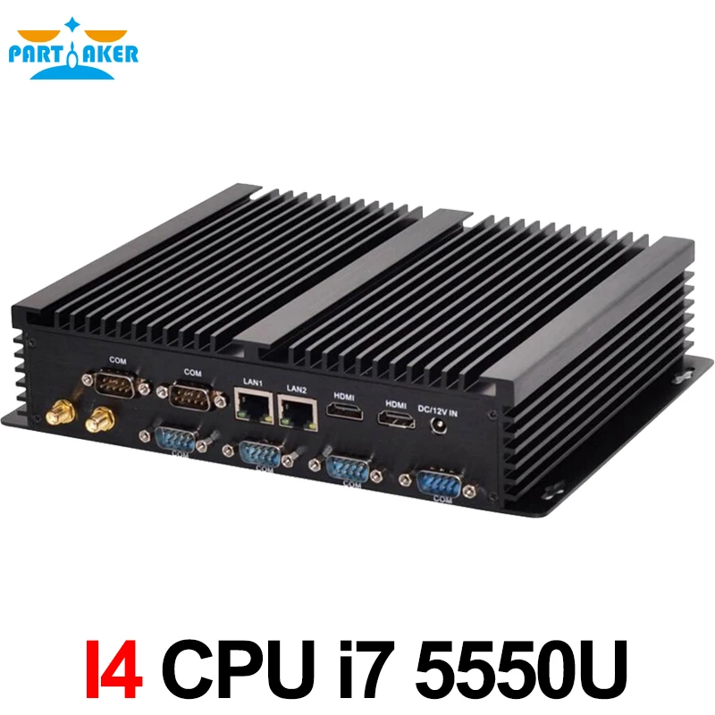 Partaker Fanless Industrial Mini PC i7 4500U i3 i5 Barebone Mini PC i7 Windows 10 ITX Computer 2 LAN 2 HDMI 6 COM 8 USB Nettop Partaker Fanless Industrial Mini PC i7 4500U i3 i5 Barebone Mini PC i7 Windows 10 ITX Computer 2 LAN 2 HDMI 6 COM 8 USB Nettop