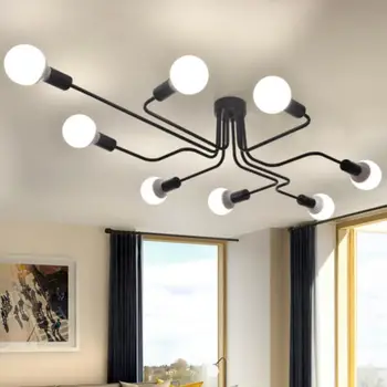 

Modern Creative Iron led Ceiling Lights led lamps high quality living room Ceiling lamps E27 led lustre lighting Ceiling lamp