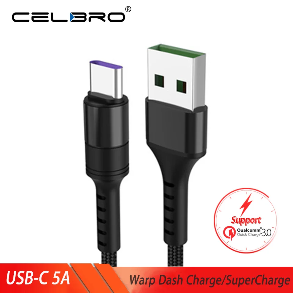

USB C Cable Type C Fast Charging Warp Charge 30 for One Plus 7 Pro Samsung Galaxy S10 S9 Plus Note Xiaomi Mi 9 Redmi Y3 Phone