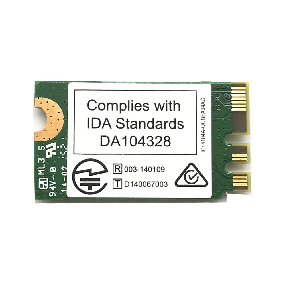 Беспроводная Wi Fi сетевая мини карта Killer 1525 802.11ac 867 Мбит/с AC1525 + Bluetooth 4 0 M.2 NGFF E/A Key для