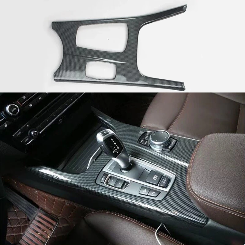 Углеродное волокно Цвет для BMW X3 F25 2011-2017 &amp X4 F26 2015-2017 панель рычага переключения