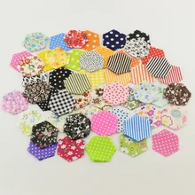 Booksew 200 шт./лот простая сексугольная ткань хлопок 2,4x4,2 см 50 без повторения дизайн для ткань для пэчворка DIY Швейные игрушки
