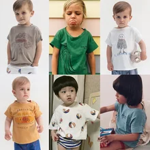 Camiseta de algodón para bebé, niño y niña Tops para, camiseta, camiseta de niños pequeños, ropa de bebé, ropa de verano