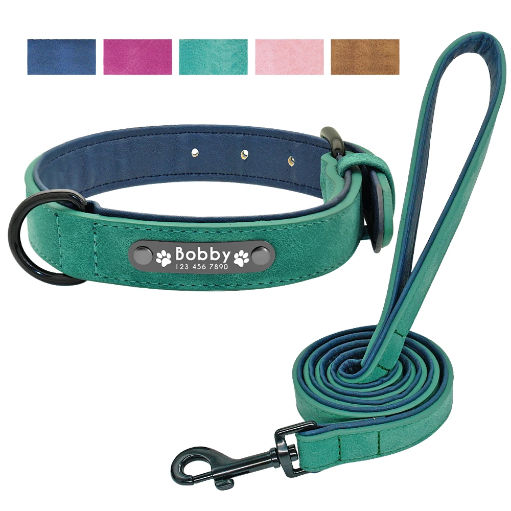 leather collar and lead sets