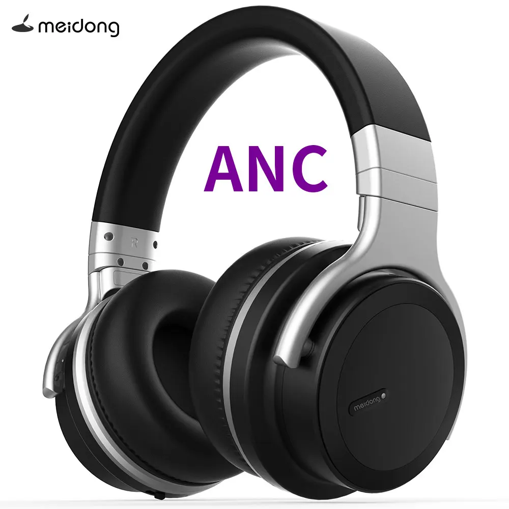 

MEIDONG E7PRO Active Noise Cancelling Bluetooth Headphone Wireless Bluetooth Headset with Super HiFi Deep Bass 30 hours Playtime