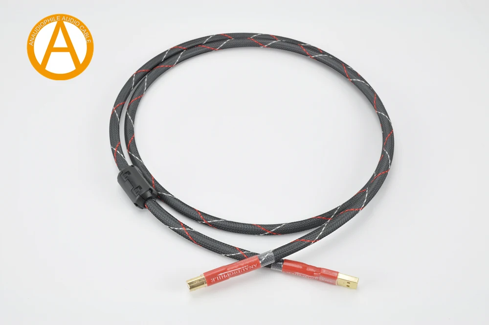 UC09 HiFi USB Cable 4N OFC USB Cable Type A To B USB Audio Data Cable Neutral Sounding For DAC XMOS Amanero USB Interface Cable