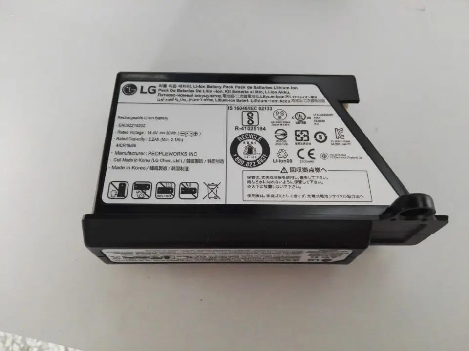 1 pcs replacement battery for LG Hom Bot VR6270LVM VR5902LVM 5906LM VR6260LVM VR series Robot Cleaners цена 1 pcs replacement battery for LG Hom Bot VR6270LVM VR5902LVM 5906LM VR6260LVM VR series Robot Cleaners цены онлайн
