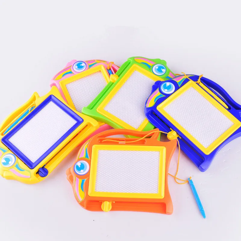 Cartoon Children Early Education Teaching Board Puzzle Black White Painting Board Plastic Magnetic Drawing Board font