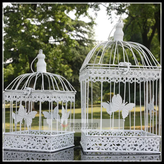 Wedding Bird Cage European Decorative Bird Cage Floral Floor