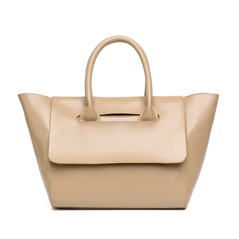 SXCNN, вместительные женские сумки,, коровья кожа, роскошные сумки, женские сумки, дизайнерские сумки на плечо для дам, сумки - Цвет: apricot