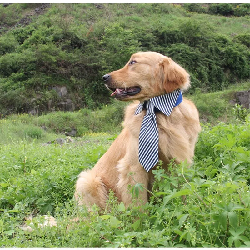 1 шт. полосатые галстуки для собак, галстуки для крупных собак, регулируемые Галстуки для кошек, щенков, галстуки-бабочки для маленьких собак, костюмы для ухода за домашними животными