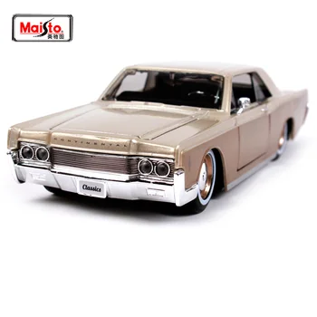 

Maisto 1:26 1966 Lincon Continental car diecast model luxury vintage toy car model for men gift motorcar diecast 32531