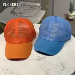 2019 дышащая бейсбольная кепка Для женщин грязные Бун Snapback летние сетчатые шляпы Повседневное спортивные шапки дропшиппинг шляпа папы