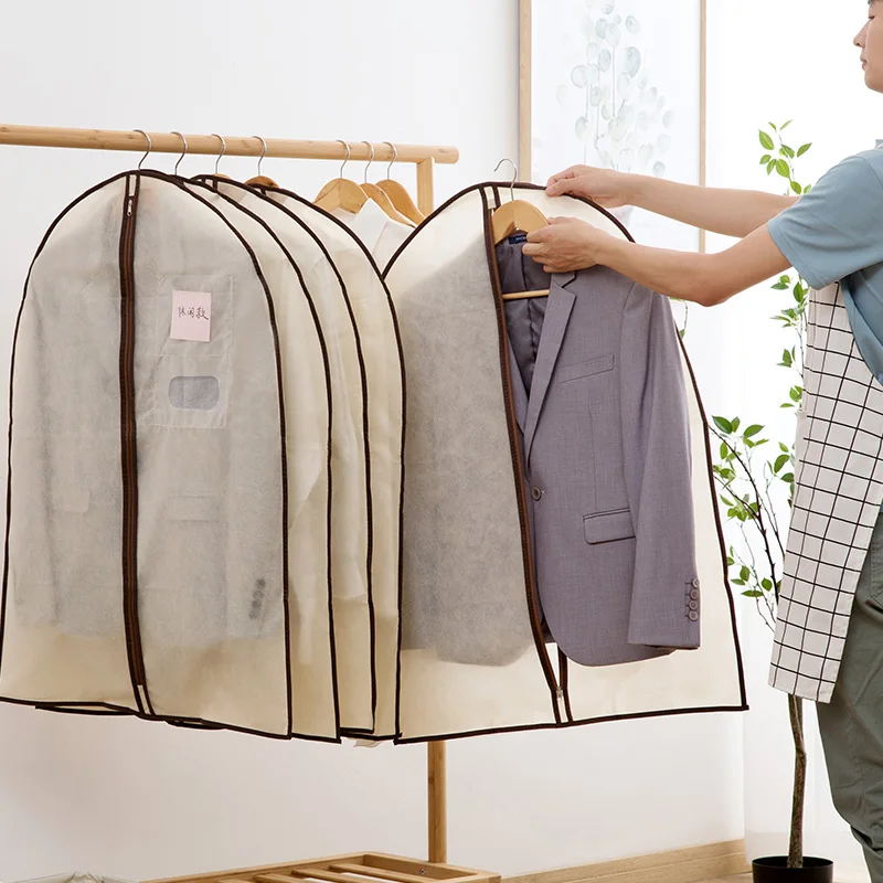 Japan imported clothing dust cover wardrobe storage bag non woven