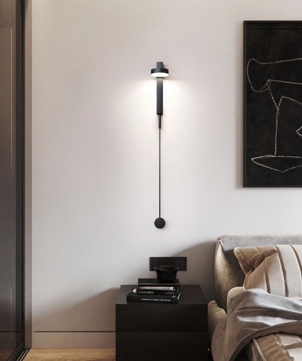 Modern LED Wall Lamp with Dimmable Switch for Living room Art Wall Light Nordic Wall Lighting Fixtures Indoor Decoration HTB1msXrTNYaK1RjSZFnq6y80pXan