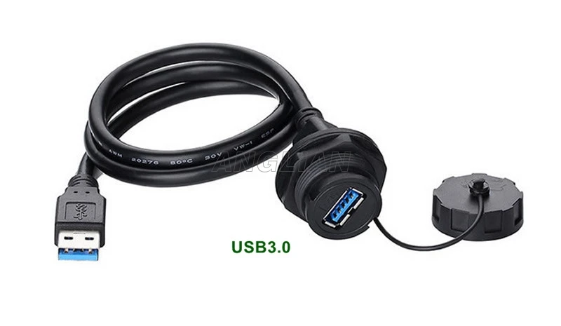 Водонепроницаемый USB коннектор 2 0 3 водонепроницаемый кабель IP67 с креплением на