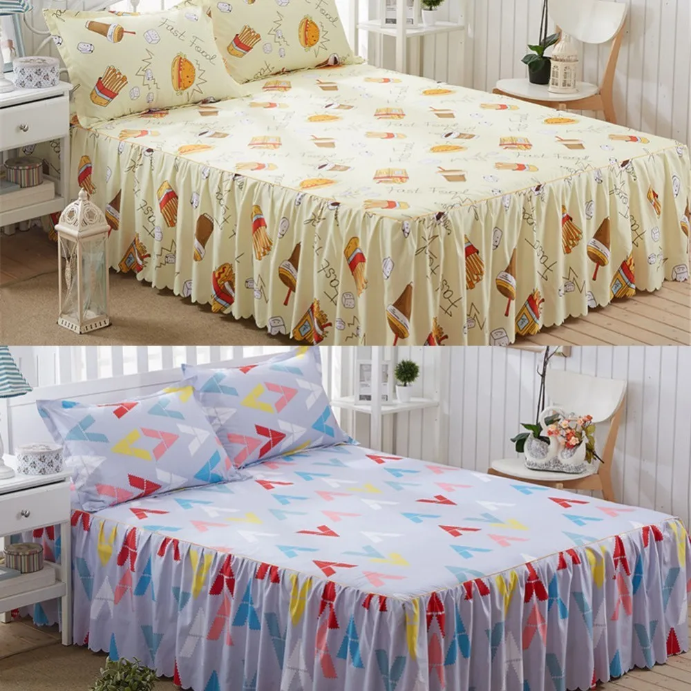 Aliexpress.com : Buy Polyester Elastic Bed Skirt Fitted ...