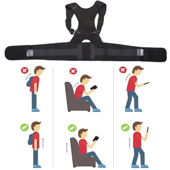Orthopedic Back Corset  corrector de postura Shoulder Bandage Back Pain Belt Posture Corrector Scoliosis Lower Back Support